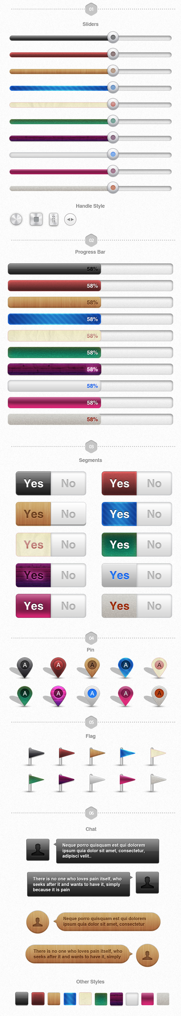 ui kit ui design user Interface GUI ios iphone iPad Retina Display apps navigation buttons color full mobile