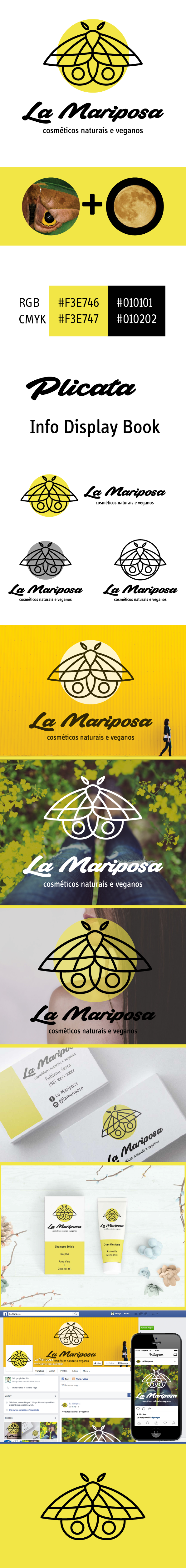 mariposa identidade visual branding  marca Vegano natural Cosméticos cosmetics