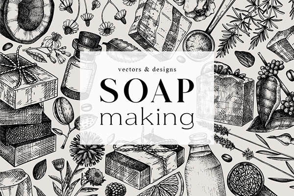 Soap Making. Vectors & Designs