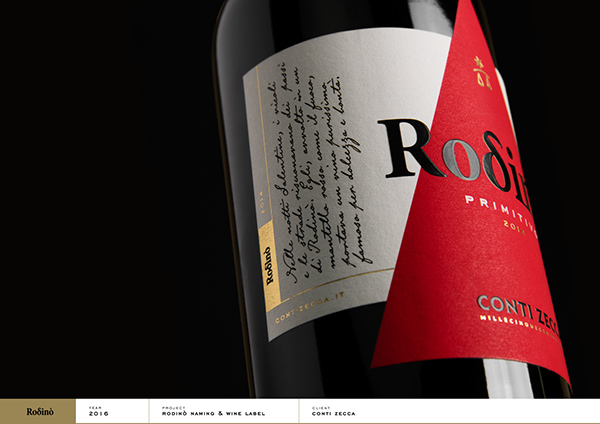 Rodinò - Conti Zecca | Wine Label