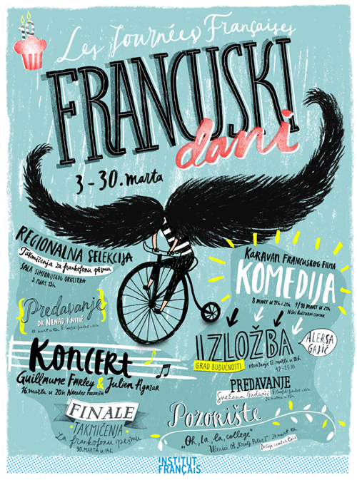 tamara pesic french days festival mustache