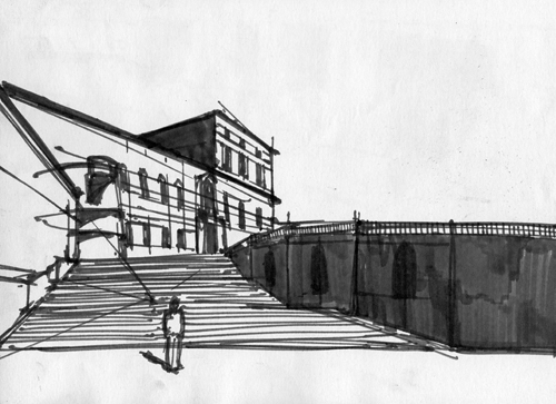draing  Sketching  Rome  italy  pratt  intstitute  architecture
