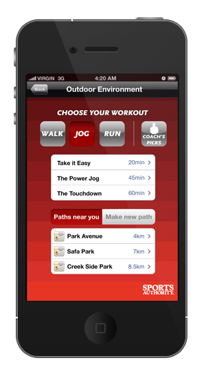 app  running walking Mentor  coach ux  UI workout exercise