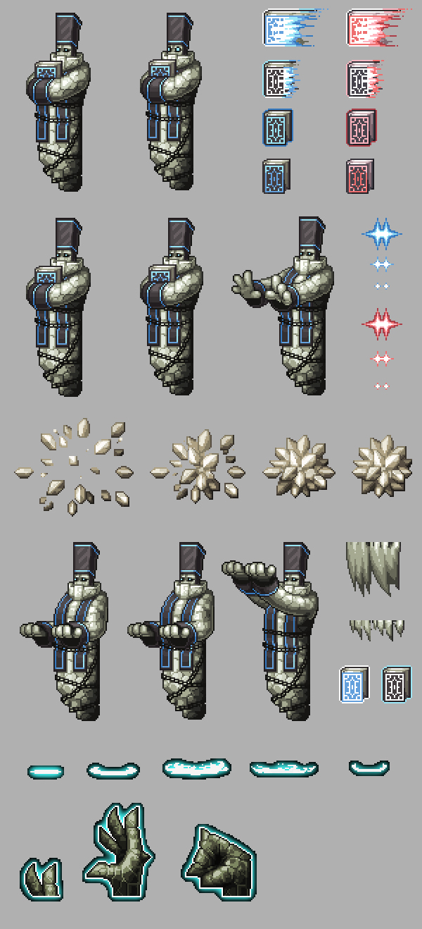 I-Jay   game mobile Character gif concept art dot Pixel art WONDERS EX