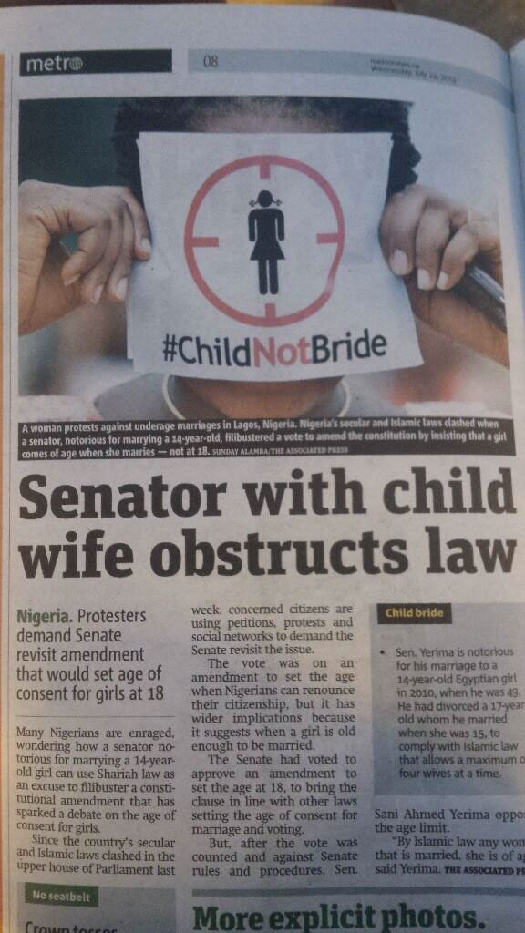 #ChildNotBride  logo design Civil Protest nigeria Viral child bride