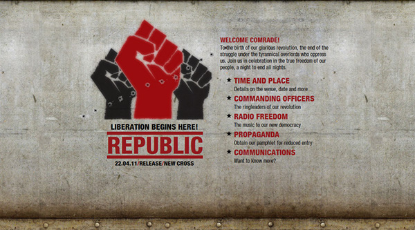 club night Promotion Republic revolution martial Web print Website flyer banner poster socail media