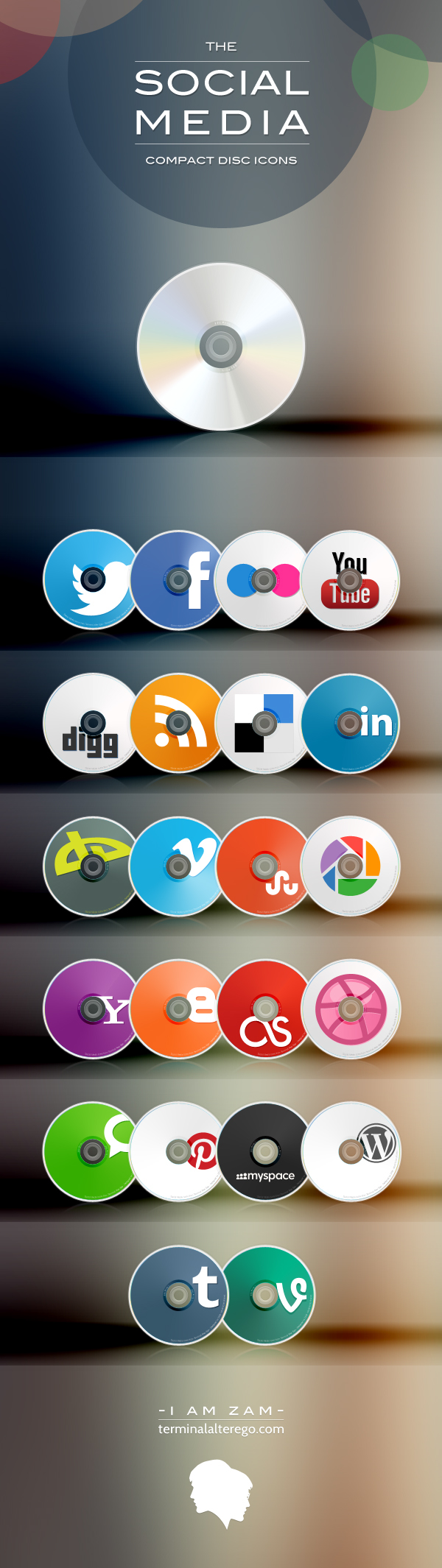icon pack  SOCIAL MEDIA icons psd download social icons vector Editable Icons RSS Icon compact disc cd Sharing Icons Facebook Icon twitter icon freebie