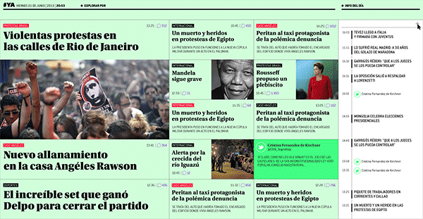 digital newspaper diario Web