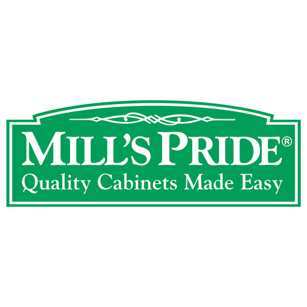 Cabinets ready-to-assemble Mill's Pride KraftMaid Masco brand identity logo green