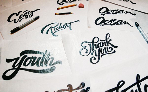 lettering sketches (2013-2014)