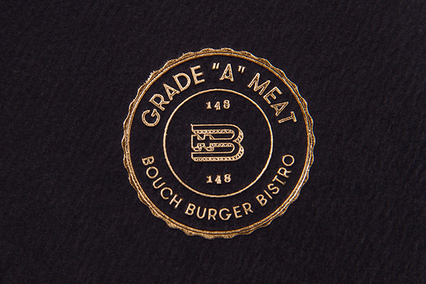 hot stamping mexico gold foil Kraft burger