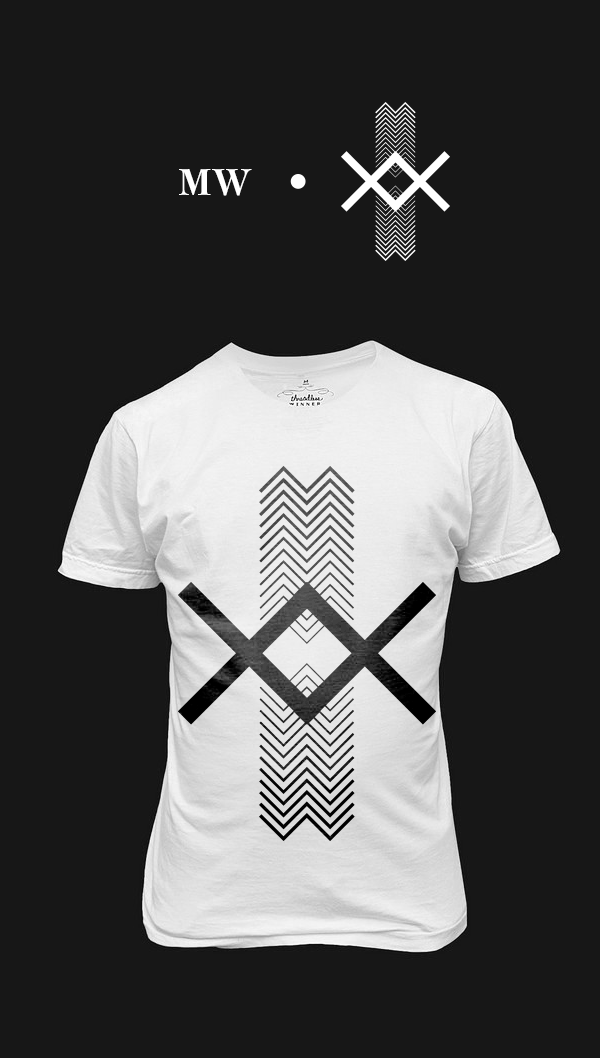 tshirts  Tshirt t-shirt initials  initial black and white b&w typo clothes shirt