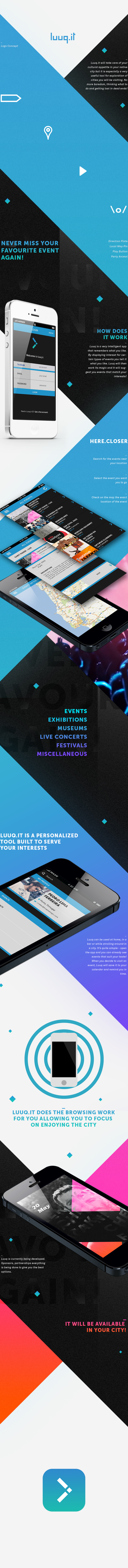 maan luuq iphone app application user interface UI cultural Events Portugal