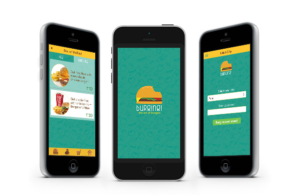 Mobile app user interface user experience online order online restaurant home delivery