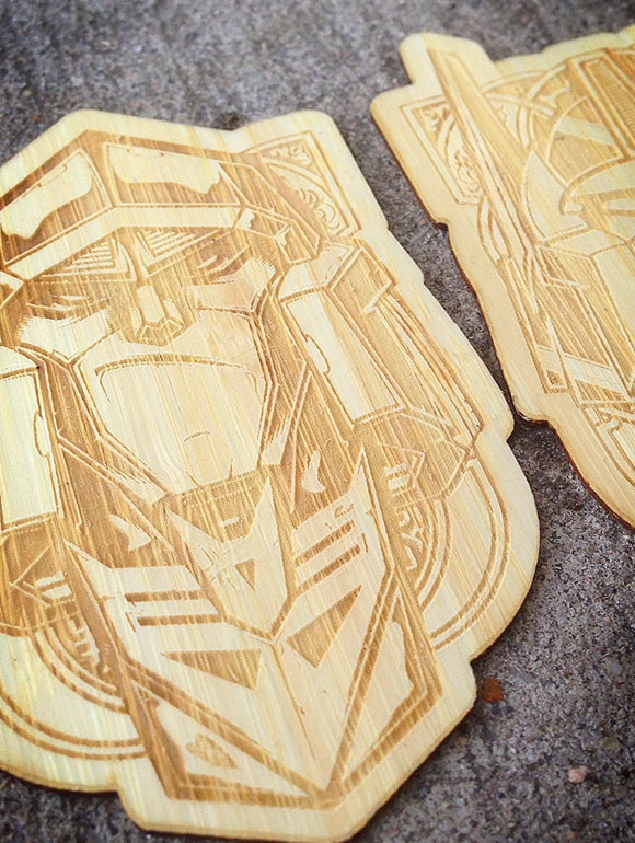 stickers  laser  engraved  hydro74 wood  iphone