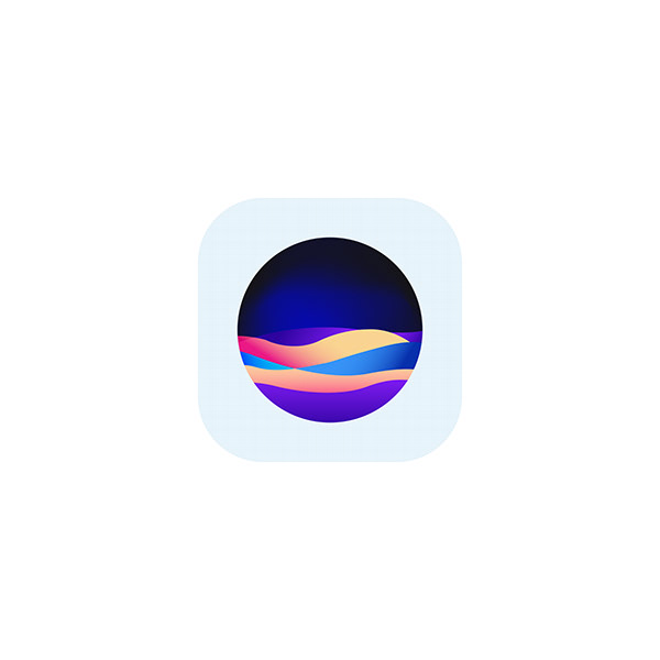Waves App Icon Logo Design