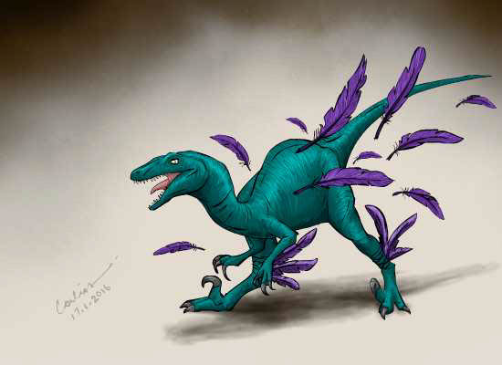 raptor art Drawing  Dinosaur
