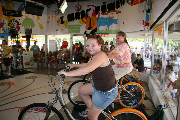 Minnesota State Fair WE POWER Bike Signage Event people power