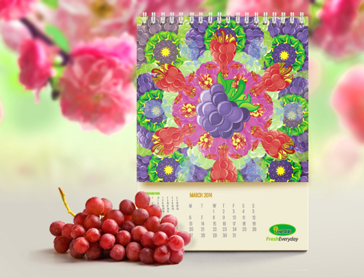 coorporate calendar kaleidoscope sunpride Corporate Identity Annual promotion