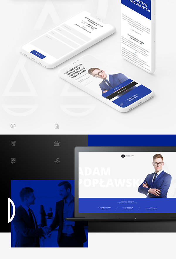 Adam Popławski - Kancelaria adwokacka - website design