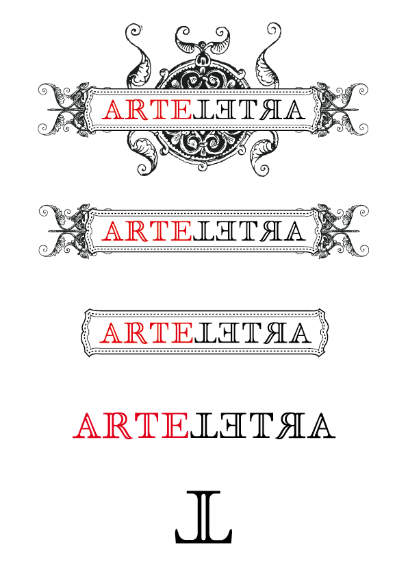 brand logo arteletra Stationery Type Sailor david espinosa library book store type design lettering