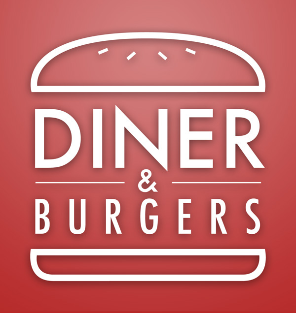 Burgers restaurant Food  Signage logo hamburger Cheese diner sign burger