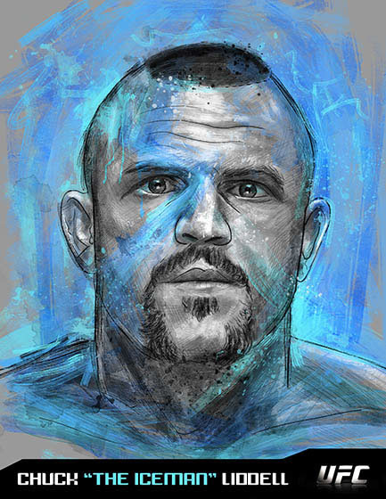 portrait photoshop people editorial UFC fighters MMA champion cain velazquez ChrisWeidman Showtime pettis   jonbonesjones ufcchampions magazine