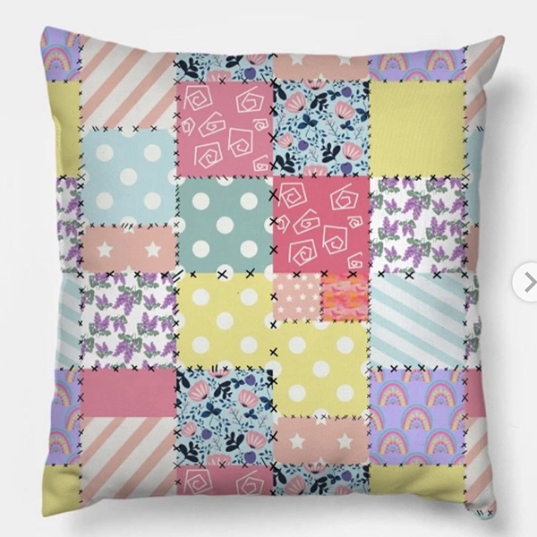 Patchwork colourful pattern