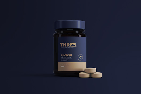 THREE | SUPPLEMENT branding and packaging design