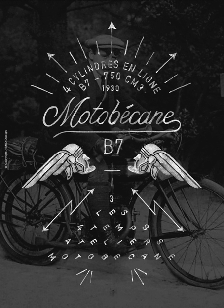 bmd design motorcycles france hand-lettering Empire Bordeaux