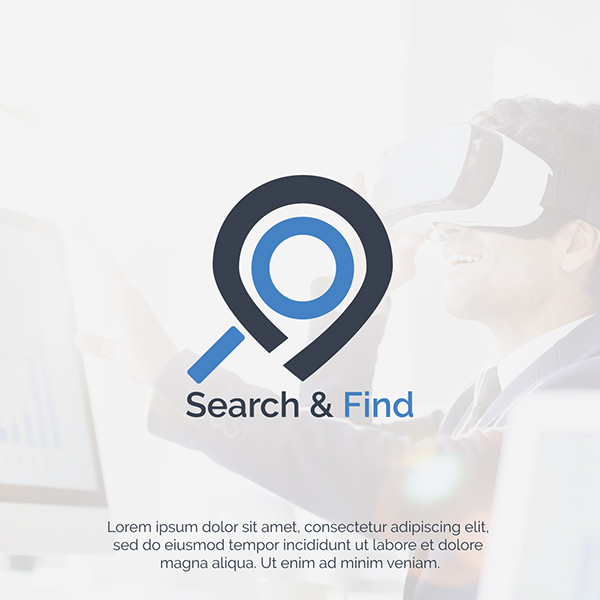 Search and Find Logo Template