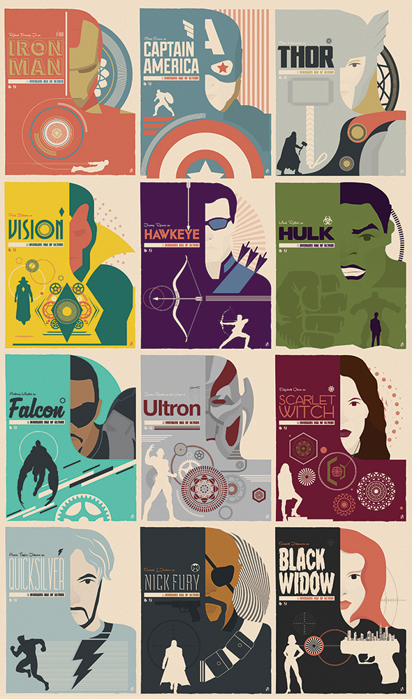 avenger age of ultron design poster ILLUSTRATION 