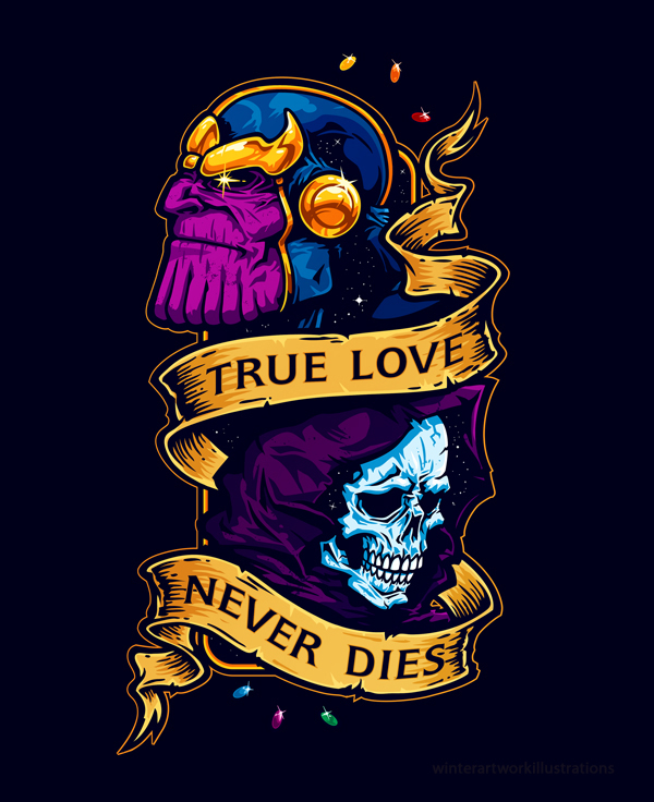 Thanos Avengers winterartwork comics death infinity gauntlet