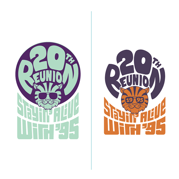 princeton reunion class 70's disco psychedelic logo school