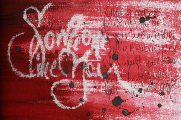 calligraphic  Rengarenk  love  red  book