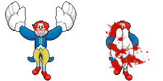 clown pixel pixelart videogame game insane