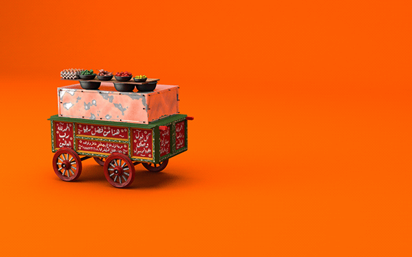 Egyptian Falafel Cart - miniature