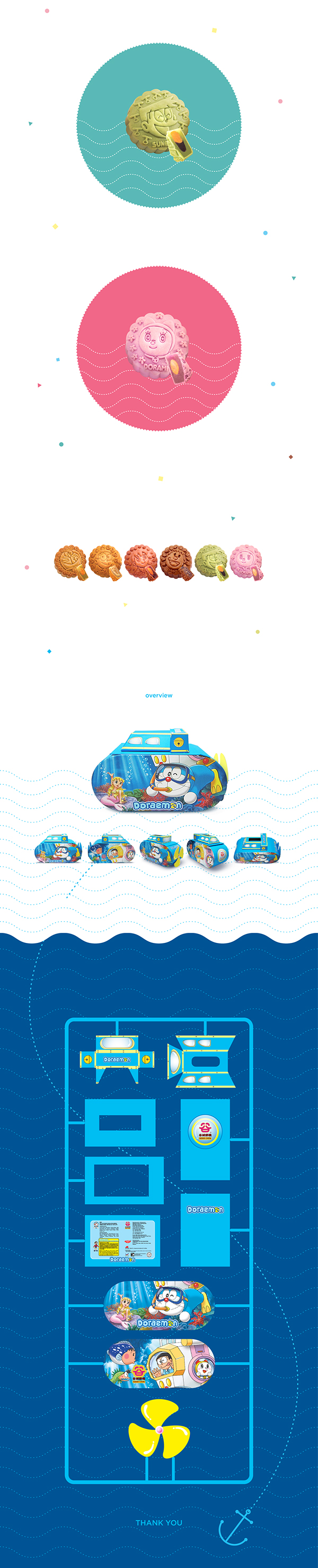 Doraemon Submarine Mooncake Box