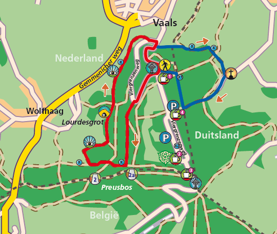 Limburg wandel boekje hiking drielanden mgl route icoon vaals Mapping Media Groep Limburg