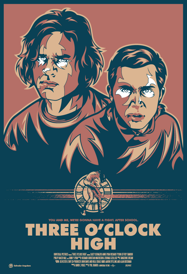 Three O'Clock High FRIDGE MAGNET movie poster 