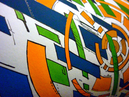 color abstract college fragment paint