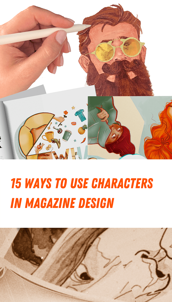 15 ways to use characters in magazine design