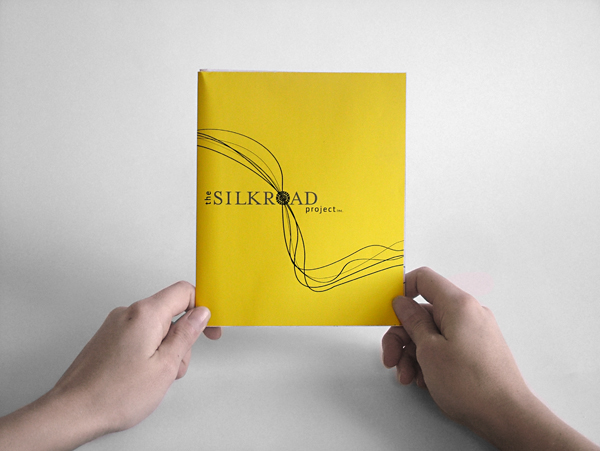 graphic design  silkroad music brochure poster line