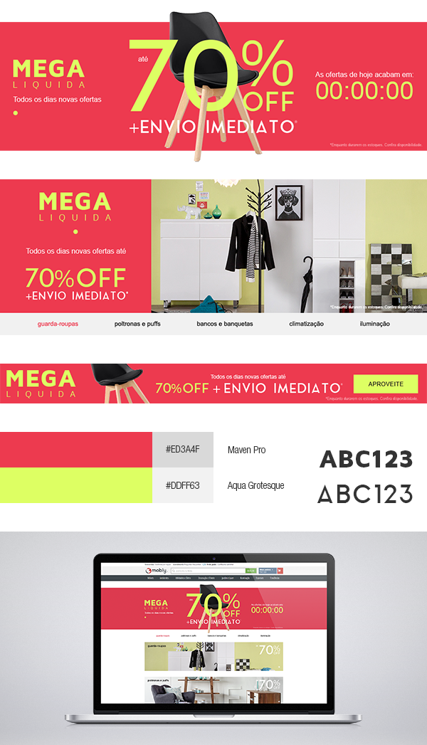 móveis furniture campanha campaign Webdesign homepage