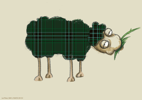 sheep scotland bagpipes instrument