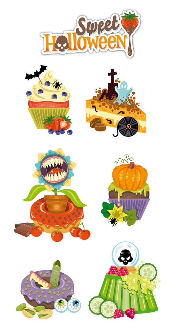 Pictos et stickers Halloween