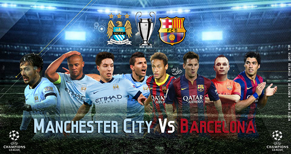 Wallpaper To Man city Vs Barcelona Match