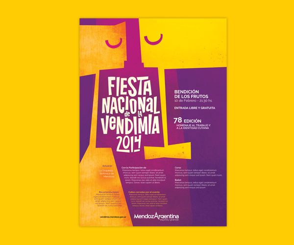 Nicolas Soto vendimia Fiesta Vendimia 2014 Concurso diseño ilustracion
