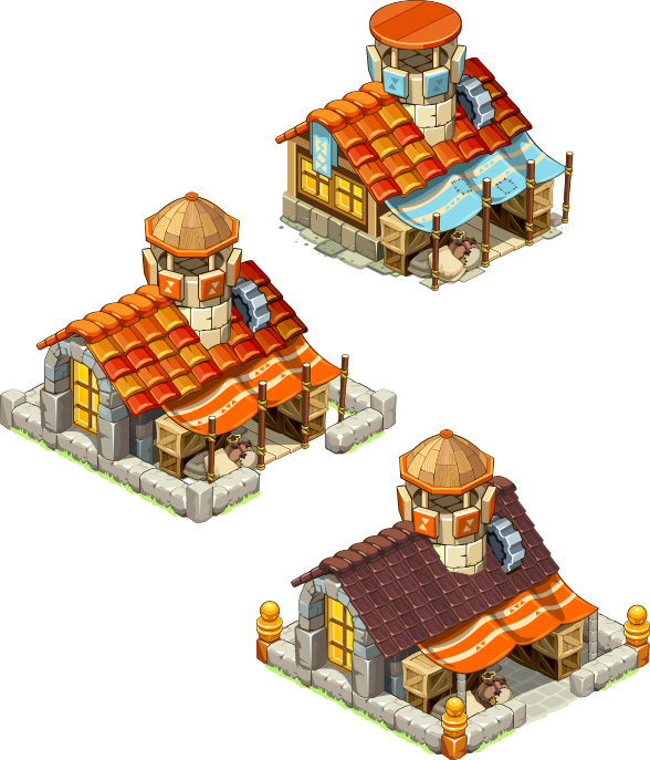The town hall House of clan vector 2D game