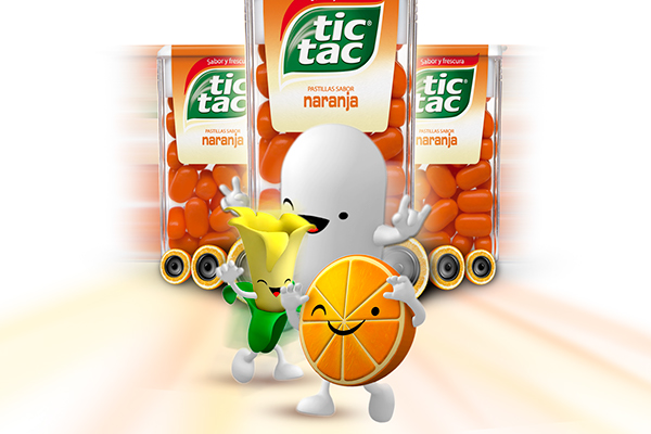 Tic Tac ads storyboard naranja